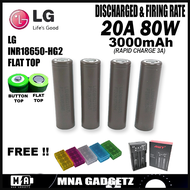2PCS Original Lithium ION LG-HG2 18650 Rechargeable Battery (3000mAh 20A) free 18650 battery case