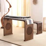 Chinese Style Guqin Table and Stool Resonance Guqin Table Solid Wood Calligraphy Table Chinese Studi