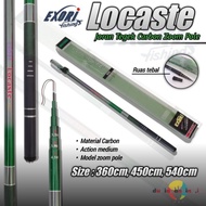 Exori Locaste Tile Fishing Rod 360/270-300-360 450/330-390-450 zoom pole high power carbon