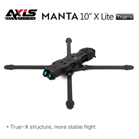 Axisflying MANTA10" Lite 10inch FPV Freestyle Drone Ture X Frame Kit 402mm Wheelbase T700 Carbon Com