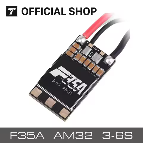 T-MOTOR Hobby Newest ESC F35A 3-6S 32Bit High Quality Speed Controller AM32 for RC FPV Plane