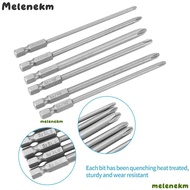 MELEN 10pcs Screwdriver Bit Set, 1/4 Inch Hex Shank S2 Steel Cross Head Screwdriver Bits, Durable 10