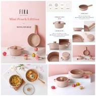 韓國直送 🇰🇷Neoflam Fika Mini Peach Edition Pink 套裝 16cm 鍋 煲 &amp;  18cm 煎pan 平底鑊