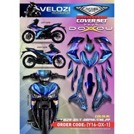 Y16 COVERSET Y16ZR DOXOU DPBMU CHARMELEON PURPLE PINK Y16-DX-1 ORIGINAL VELOZI YAMAHA SIAP TANAM REA
