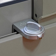 日本GUARD 兒童安全鋁窗落地門鎖_大安全鈕型(銀)