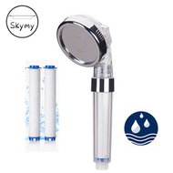 TMYMT 3 Modes Purifying Anion Showerhead With Filter Handheld Filter impurities, Strong water pressure High Pressure Shower head Save water