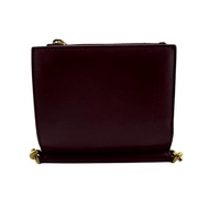 二手 Bottega Veneta Solstice 迷你皮夾，對折錢包，品牌款，零錢包，RED鈔票夾