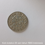 koin koleksi tahun 1955, 25 sen Indonesia