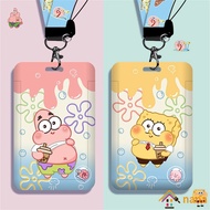 Cartoon Spongebob Cute Student School Id Card Holder Personal Id Card Bank Credit Card Bus Card Mrt Card Cover SG1