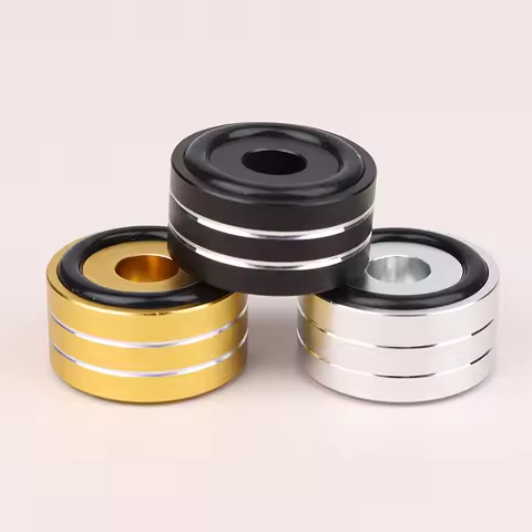 1Pc 40x20mm SP4010 Hifi AMP Speaker Aluminum Isolation Feet Pad Use For Turntable DAC Stereo Audio S