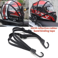 60CM Reflective Rubber Band Tie Strap Elastic Rope Helmet Rope Bicycle Battery Bike Luggage Strap Mo