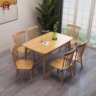 7-Slat DINING TABLE (double) 75X120X75CM