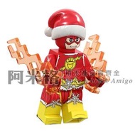阿米格Amigo│PG1650 閃電俠 聖誕裝 Flash 聖誕老人 聖誕節 超級英雄 品高 第三方人偶 非樂高但相容