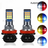 1 unit 24LED Lampu Kabus LED Kereta Dua Warna H11 Mentol LED H3 H7 H8 H9 H11 Lampu Kabus Kereta Supe
