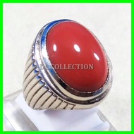 MARJAN RED CORAL Agate RING