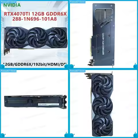 For ZOTAC NVIDIA RTX 4070 Ti 12GB GDDR6X Graphics Card 192 Bit PCI-E 4.0 GPU 288-1N696-101A8 HDMI DP