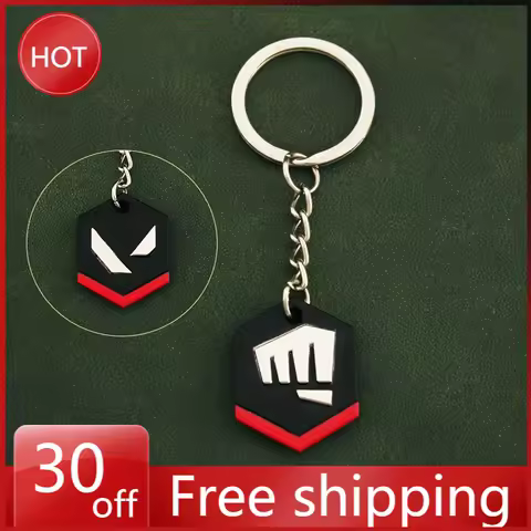 Valorant Game Merch VANDAL 3cm Mini Metal Keychain Ornament Collection Pendent Ornament Decorative G