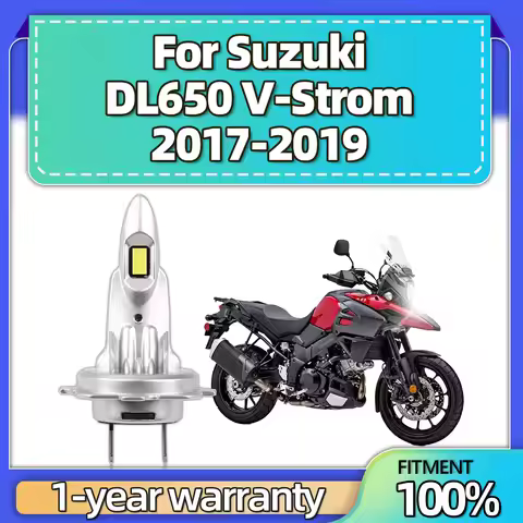 For Suzuki DL650 V-Strom 2017 2018 2019 1PCS CANbus Motorcycle Super Bright H7 LED Headlight Bulbs 6