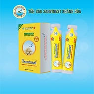 Tinh chất Yến sào Khánh Hòa Sanvinest KHÔNG ĐƯỜNG dành cho người cao tuổi Hộp 10 túi 25 ml - 515H10