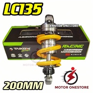 Lc135 Monoshock TAIKOM Racing 200mm Gold / Silver Core HEAVY duty absorber LC 135 "MOTOR ONESTORE"