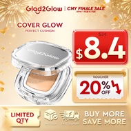 【New Launch】Glad2Glow Perfect Glow Cover Cushion Foundation Full Coverage Glowing Finish Glass Makeu