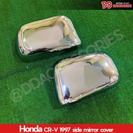 ฝาครอบกระจก Honda CRV 19961997 1998 1999 2000 2001 Gen 1 สีโครเมียม มีกาว 2 พร้อมติดตั้ง ครอบกระจก ค