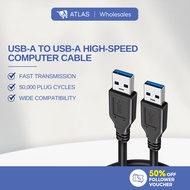 ATLAS USB 3.0 to USB 3.0 Extension Cable USB A Male to Male USB3.0 2.0 Extender Cord Fast Data Trans