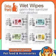 Cindy & Friend Wet Tissue/Pet Wipes( 70 Sheets )/ MEISHIYU PETS WET WIPES 80 PCS/Tin Bottle Design W