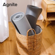 Agnite Yoga Mat Yoga Mat NBR Thickness 8mm 10mm Length 61 cm ER20X Muscles