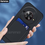 For ZTE Blade A75 5G A75 A55 A35 4G Phone Case Card Slot Lens Cover Soft Silicone Shockproof Cover f