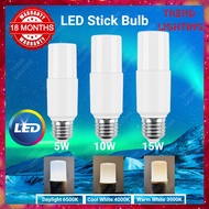 LED Stick Bulb LED Bulb 5W / 10W / 15W led lamp downlight or lighting E14 / E27 / PLC Lampu Mentol S