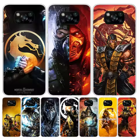 Mortal Kombat Case Phone Cover for Xiaomi Mi 11T 12T 10T 9T Pro 11i 12X 13 12 11 10 9 8 Lite 6X 5X A