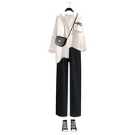QI HAO [71% Repurchase Rate] Plus Size Women's Summer Suit Women's Age-Reducing Fashion Age-Reducing