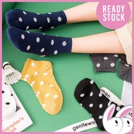 Polkadot Ankle Socks Hipster Colorful Casual Trend / Stokin Pendek Polkadot Fesyen Warna Gaya Hipste