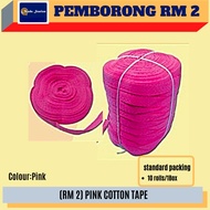 (RM2.20) OKADA PINK COTTON TAPE / BIAS TAPE / OKADA / COTTON TAPE / PINK / PITA KAPAS