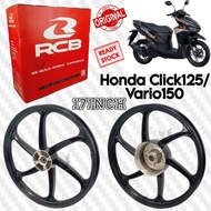 HONDA CLICK125 / HONDA VARIO 150 RACING BOY SP688 SPORT RIMS BLACK 17 INCH 1.4x17 RCB RIM VARIO CLICK