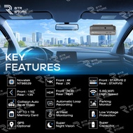 โปรพิเศษเฉพาะคุณ !!!  ( พร้อมส่ง) กล้องติดรถยนต์ Auto Sight EM60 | หน้า 4K + หลัง 2K | Super Night V