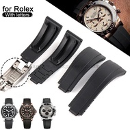 20mm Rubber Watchband for Rolex Submariner DAYTONA GMT DEEPSEA Silicone Strap Band Diver Sport Water