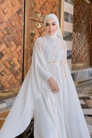 Kaftan Reyhana by Hanatasha - include matching inner long dress  - Baju Muslim Wanita Baju Nikah Tun