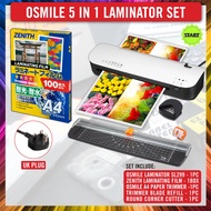 Osmile A4 Photo Laminator Set / 5 in 1 Laminator Machine / Mesin Laminate A4