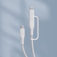 Maktar USB-C to USB-C / Lightning 編織快充傳輸線 120cm