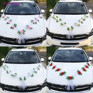 VHDD Rose Artificial Flower For Wedding Car Decoration Bridal Car Decorations White Pink Red Yellow Artificial Rose Car Decor SG