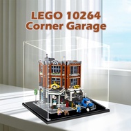 Lego Transparent Acrylic Display Box For Lego 10264 Corner Garage Popmart Figurine Labubu Zimomo for