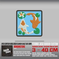 KOI FISH BS-49 PATCH EMBROIDERY LOGO/ EMBLEM