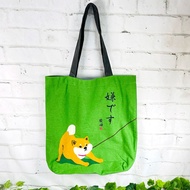 Mr. Shibata イヤイヤ Don't Sang A4 Tote Bag Shiba Inu Style Can Be Carried Shoulder Japan 39x38x10cm fi6