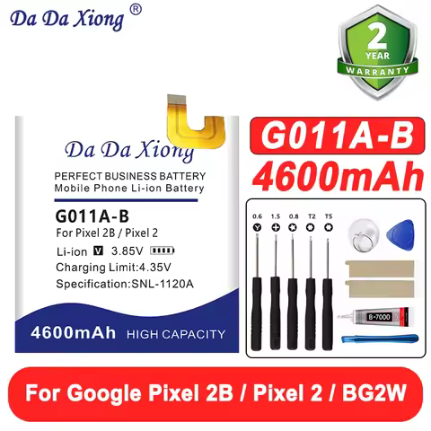 G011A-B BG2W Battery 4600mAh For HTC Google Pixel 2B 2 Muski Mobile Phone Replacement Li-ion Batteri