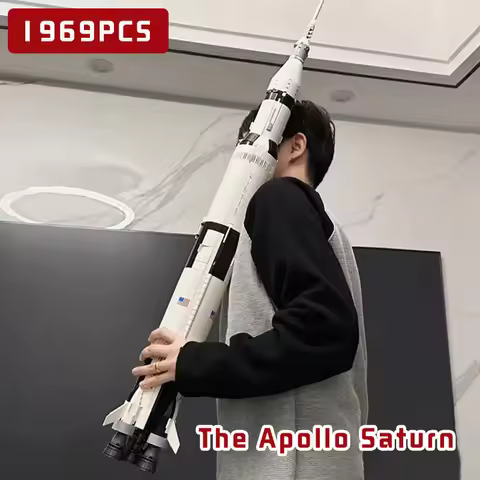 Classic Model The Apollo Saturn V Launch Vehicle Rocket And Launch Pad Fit 21309 92176 Building Bloc