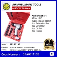 ATS 1213B (3PA001213B) 1/2" 230ft-lbs ATS SINGLE HAMMER AIR IMPACT WRENCH KIT (MADE IN TAIWAN) | ATS