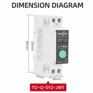 Factory Supply Tuya WiFi MCB Breakers Smart Switch Home Smart Recloser Merering and Timing Function