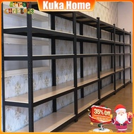🔥5 Tier Boltless Rack Warehouse Store Home Metal Frame High Load-bearing Shelf Rak Besi Serbaguna Be